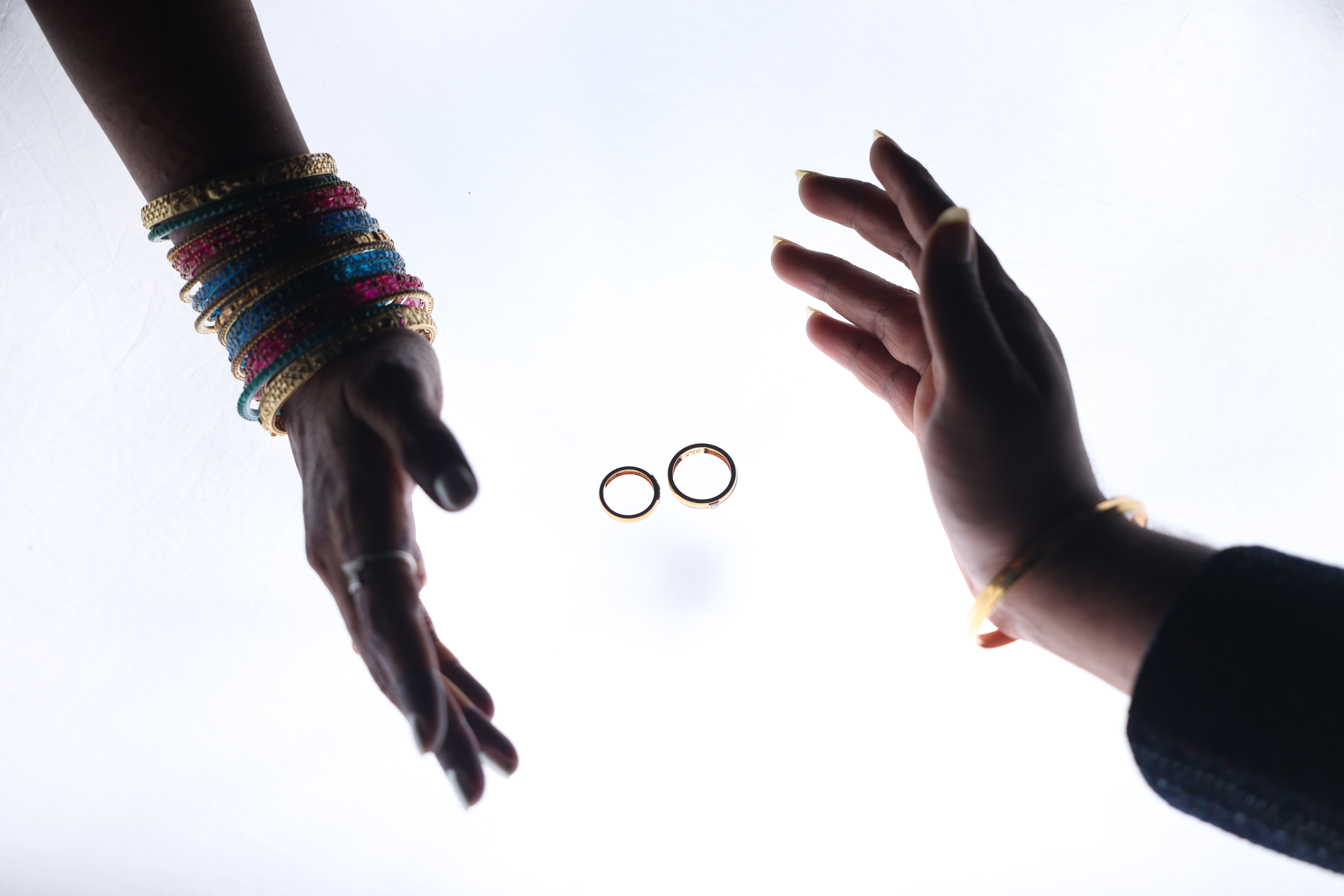 Hands with rings